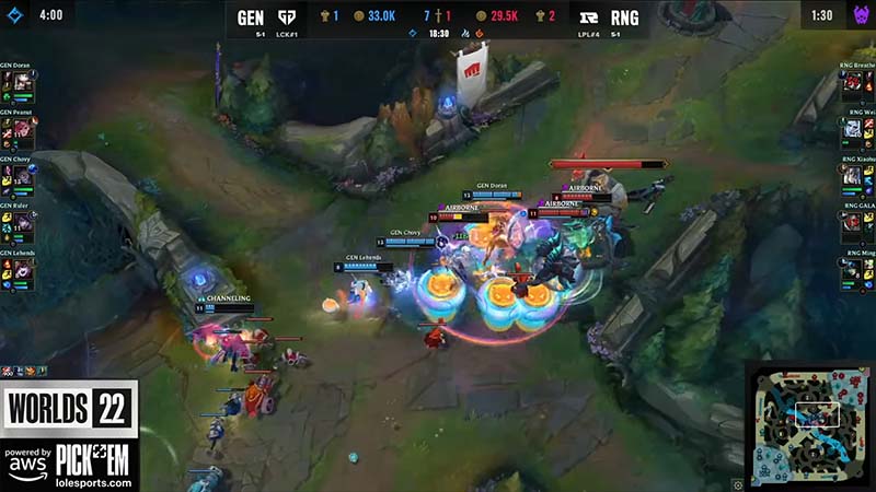 Gene results vs rng tie -break: Group Worlds 2022 Day 8 - Photo 3