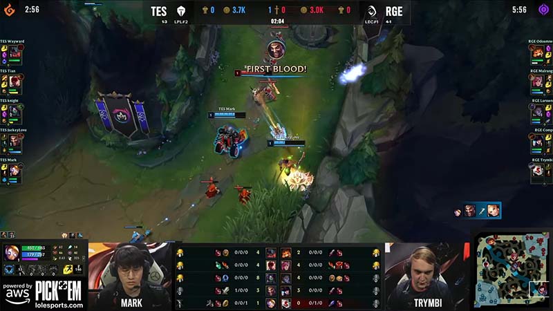 Results TES vs RGE: Worlds 2022 Group stage 7 - Photo 2