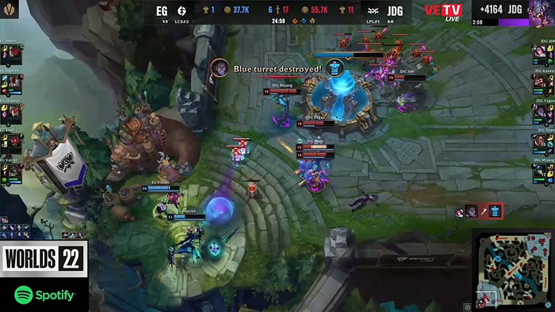 The results EG vs JDG: Worlds 2022 Group stage 5 - Photo 4