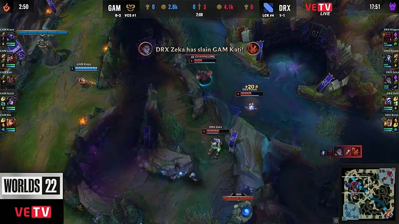 Results GAM vs Drx - Worlds 2022 Group stage 4 - Photo 2