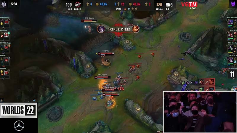 Results 100t vs Rng - Worlds 2022 Group stage 4 - Photo 4