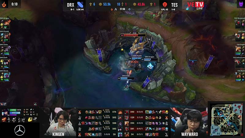 Results Drx vs TES - Worlds 2022 Group stage 3 - Photo 2
