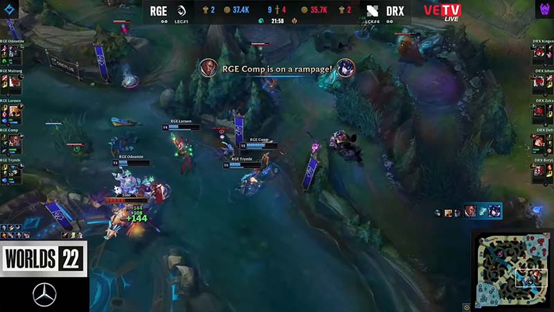 Update World Worlds 2022: Maokai Battle - RGE Tighten Drx - Photo 3