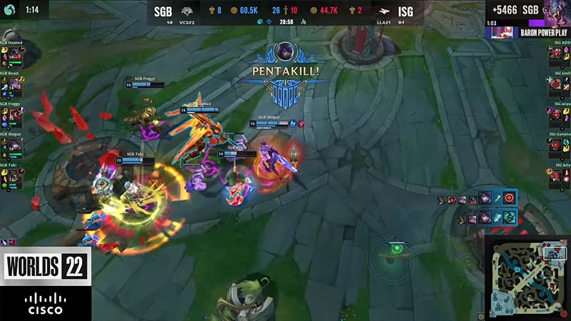 Update Worlds 2022: Pentakill for shogun, SGB destroyed ISG - Photo 5