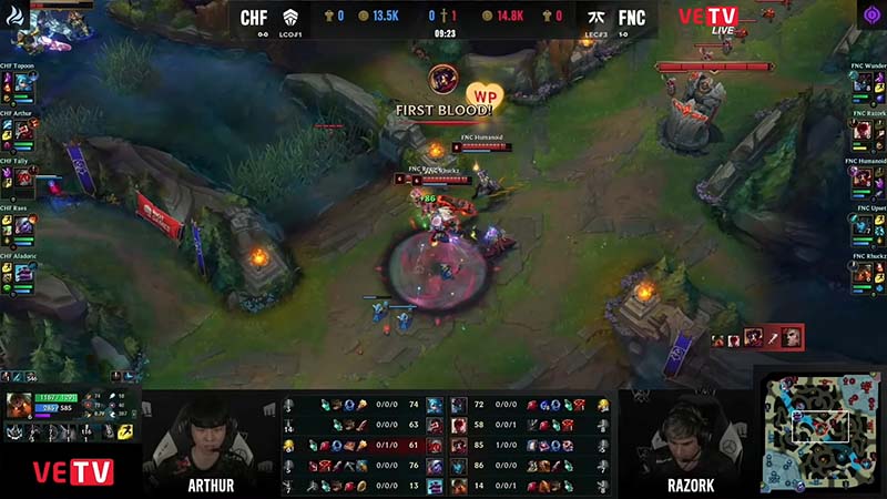 CHF vs FNC - Results of Worlds 2022 League of Legends round 1 - Photo 2