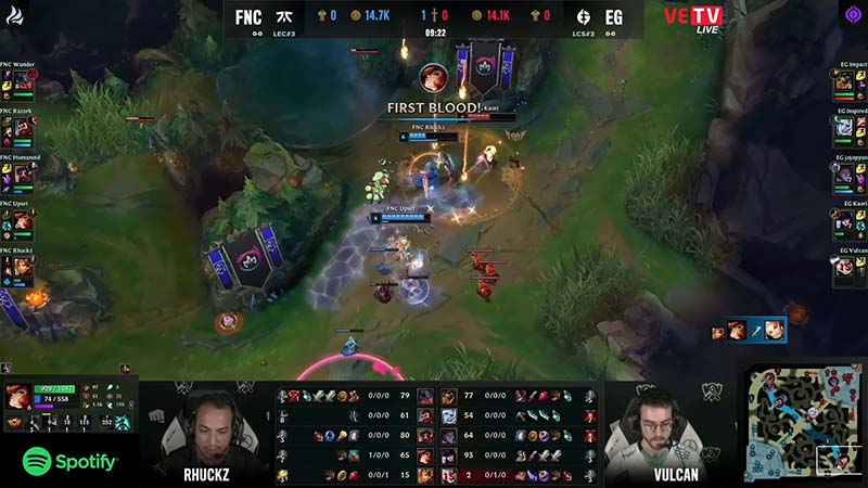 FNC vs Eg - Results of Worlds 2022 Legends Legends round 1 - Photo 2