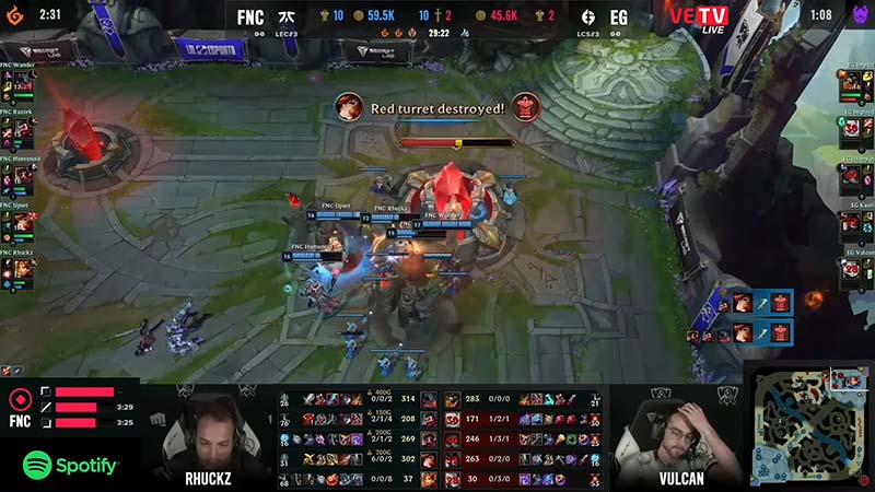FNC vs Eg - Results of Worlds 2022 Legends Legends round 1 - Photo 4