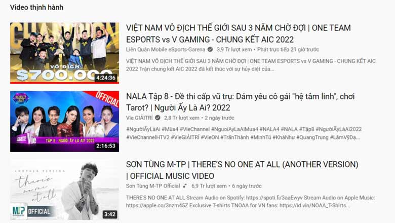 Livestream AIC Final 2022 reaches the top 1 trending on YouTube thanks to VGM champion - Photo 2