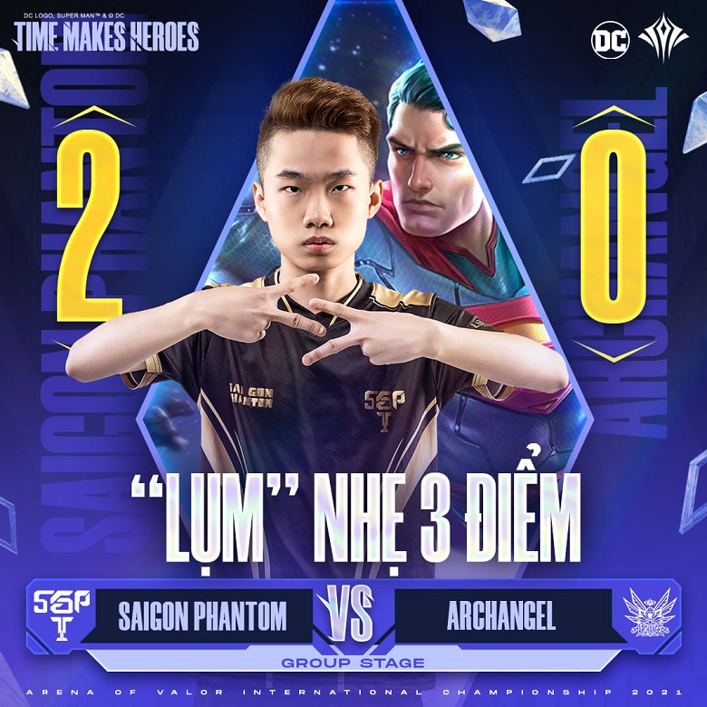 AIC 2021: Bang and Yiwei show skills, Saigon Phantom won easily Archangel - Photo 1