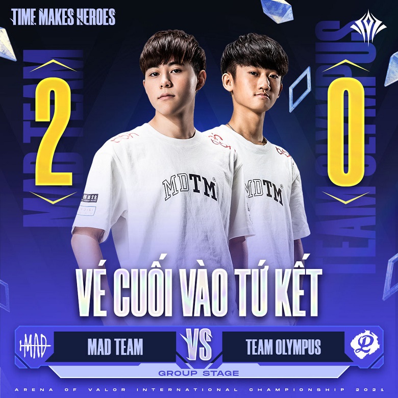 AIC 2021: Burial over the Olympus team, Mad Team officially passed the group stage - Photo 1