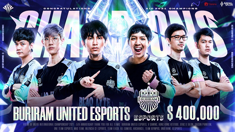 AIC 2021: Buriram United Esports won choking v Gaming to win the championship - Photo 1