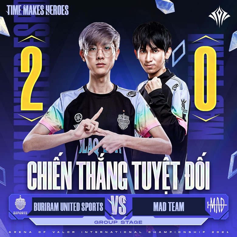 AIC 2021: F1 and Nunu sublimated, Buriram United Esports destroyed Mad Team - Photo 1