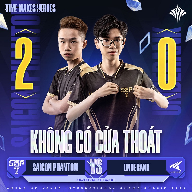 AIC 2021: Saigon Phantom shows outstanding skills before underank - Photo 1