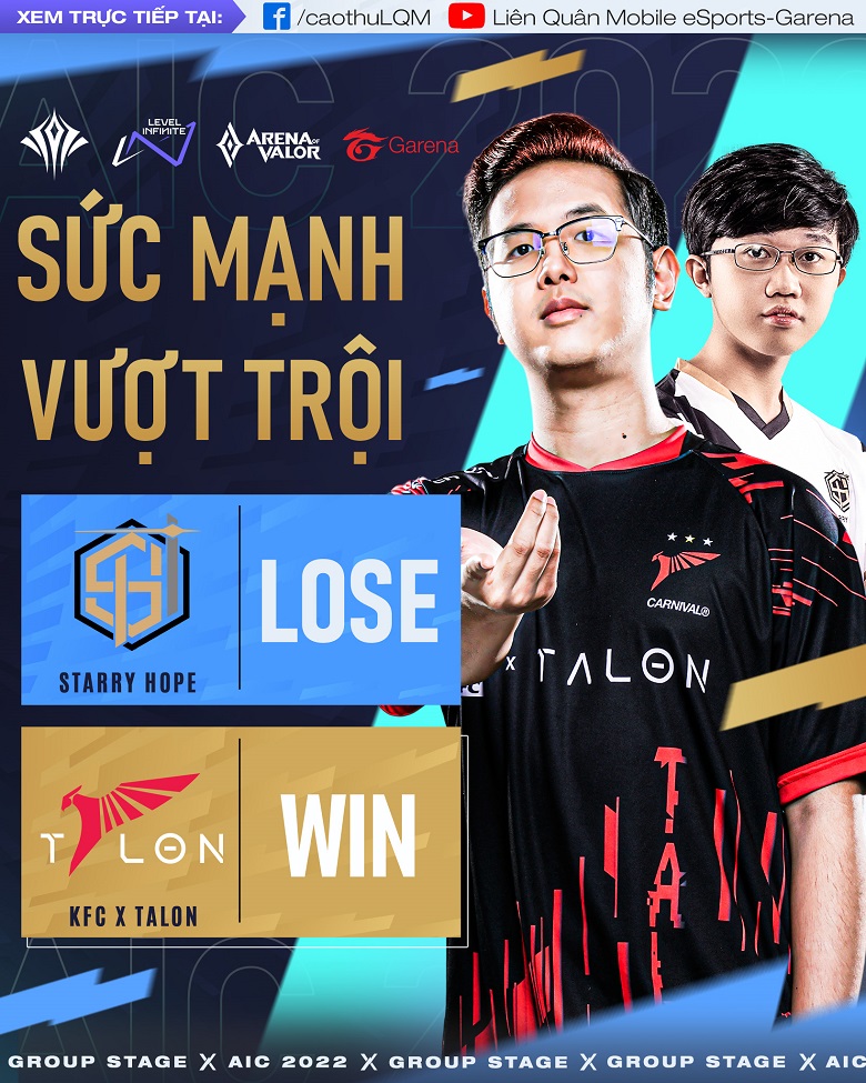 AIC 2022: KFC x Talon destroys Starry Hope after 10 minutes - Photo 1