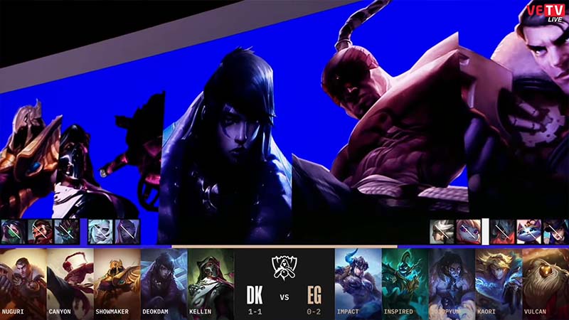 DK vs EG results - Worlds 2022 Group stage 4 - Photo 1