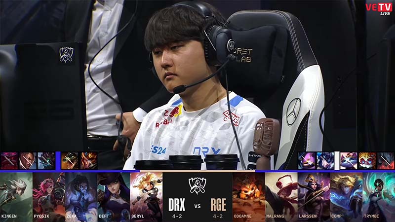 DRX vs RGE results: Worlds 2022 on 7 tie -break matches - Photo 1