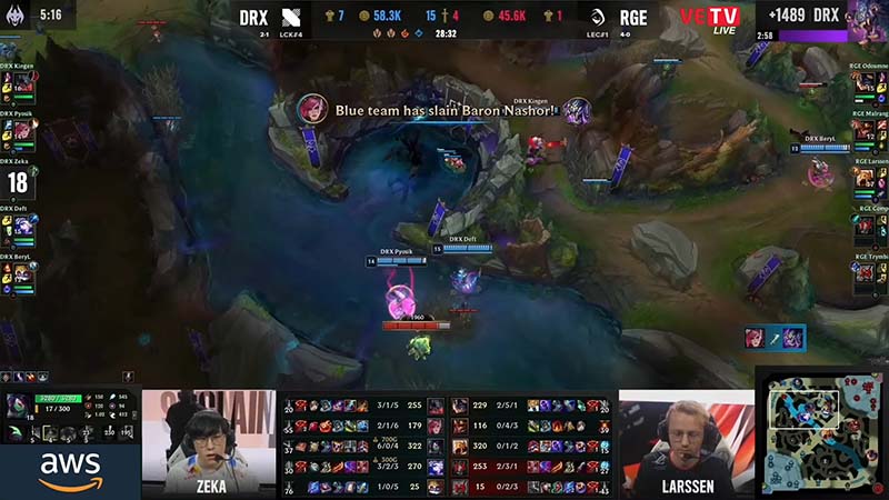 Results Drx vs Rge: Worlds group stage 2022 Day 7 - Photo 2