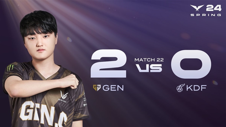 Destroy Kwangdong Freecs, Geng monopolized the top of the LCK Group of Spring 2024 - Photo 1