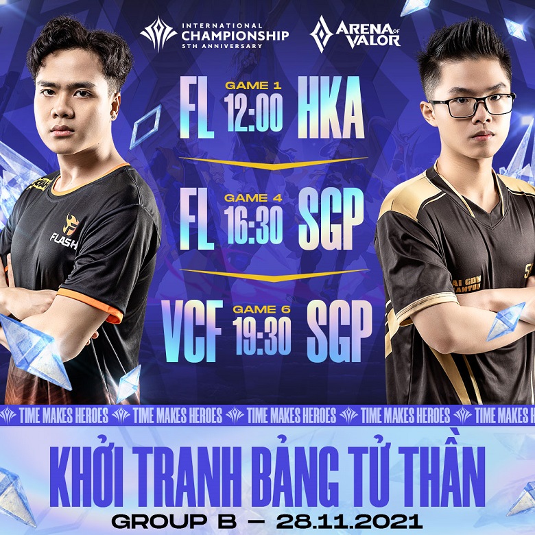 Direct AIC 2021 November 28: Flash team confronts Saigon Phantom and Hong Kong Attitude - Photo 1