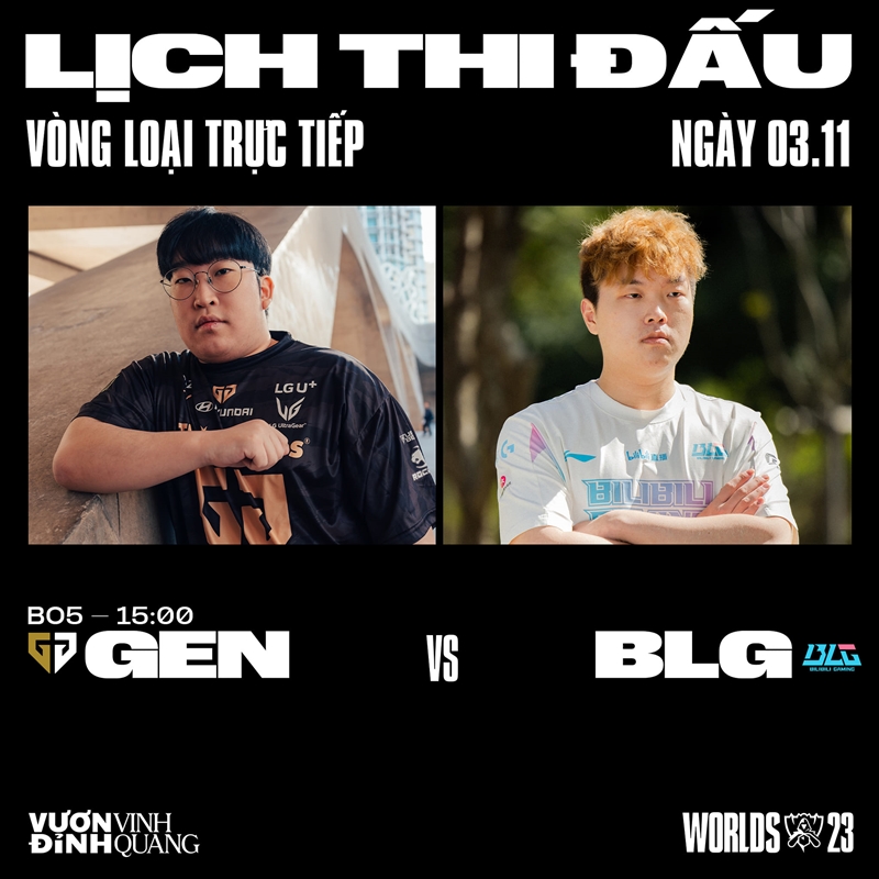 Direct quarterfinals Worlds 2023: Gen vs Blg - Photo 1