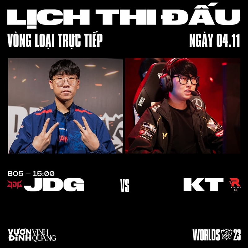 Direct quarterfinals Worlds 2023: JDG vs KT - Photo 1