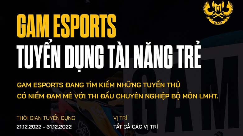 GAM ESPORTS recruits young talents for League of Legends - Photo 1