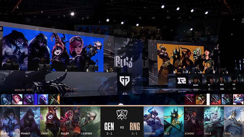 Gene results vs rng tie -break: the group stage of Worlds 2022 Day 8 - Photo 1
