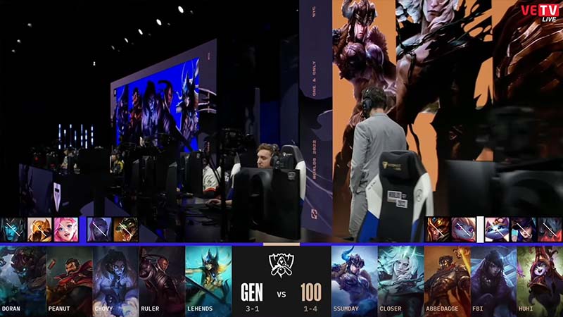 Gene results - 100t: Worlds 2022 Group stage 8 - Photo 1