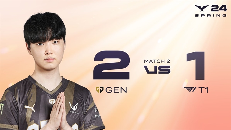Geng Esports upstream T1 on the opening day of LCK Spring 2024 - Photo 1