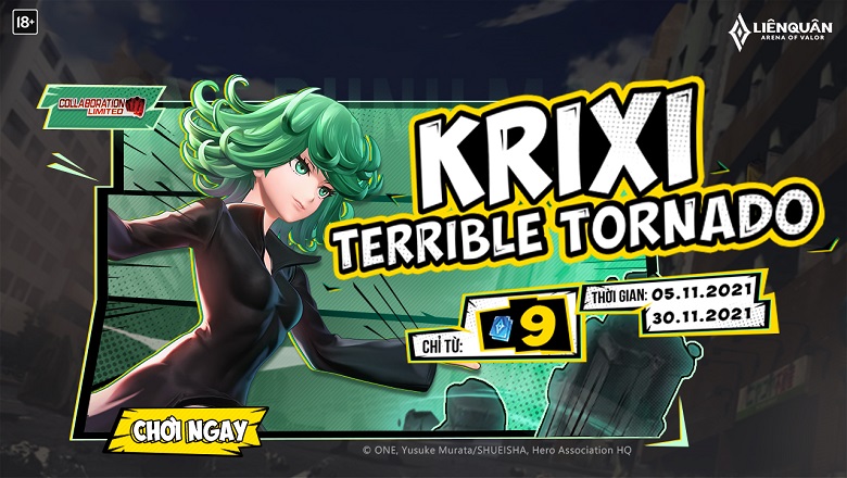 Lien Quan Mobile: ONE PUXCH MAN Cooperation - Krixi 'Tatsumaki' Terible Tornado launched - Photo 2