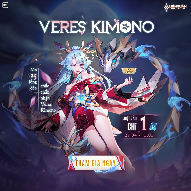 Lien Quan Mobile: Veres Kimono outfit launched in a finite event - Photo 1
