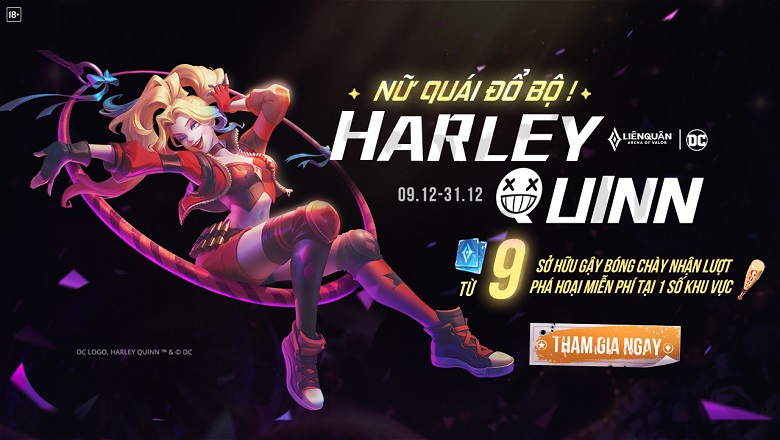 Lien Lien Mobile launched Capheny Harley Quinn costume cooperated with DC Comics - Photo 1