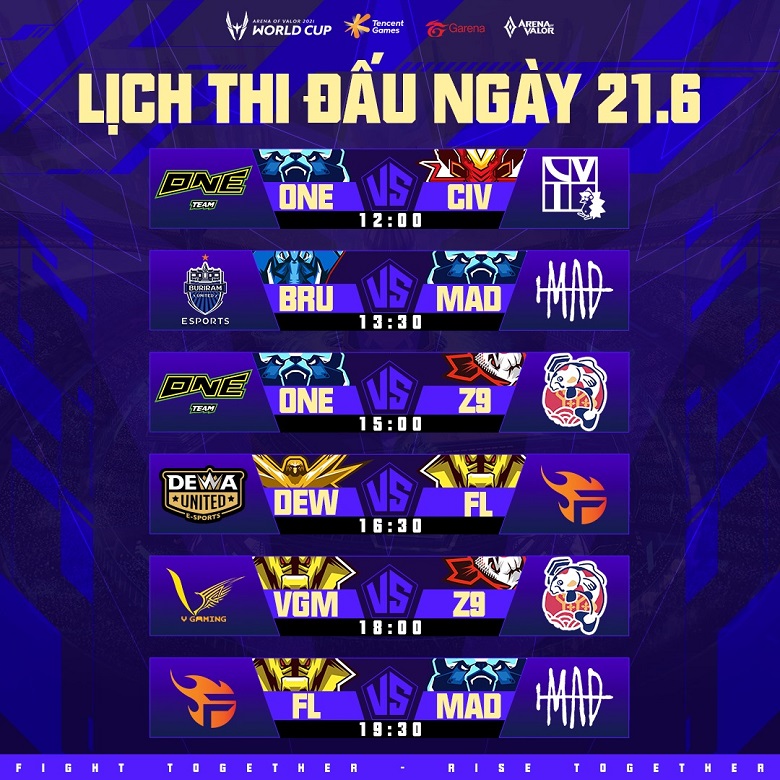 Live calendar AWC 2021 group stage 3: Team Flash Mad Team - Photo 1