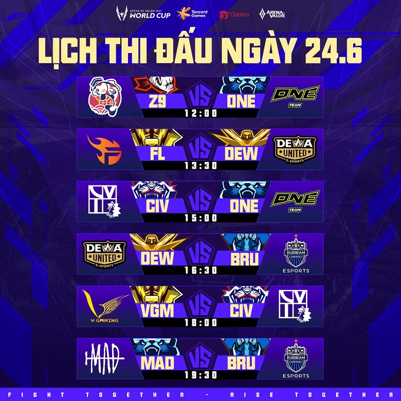 Live calendar AWC 2021 group stage 5: CREATIVE OF TEAM FLASH - Photo 1