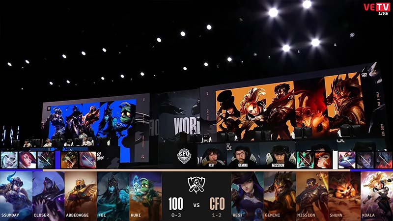 Results 100t vs CFO: Worlds 2022 Group stage 8 - Photo 1