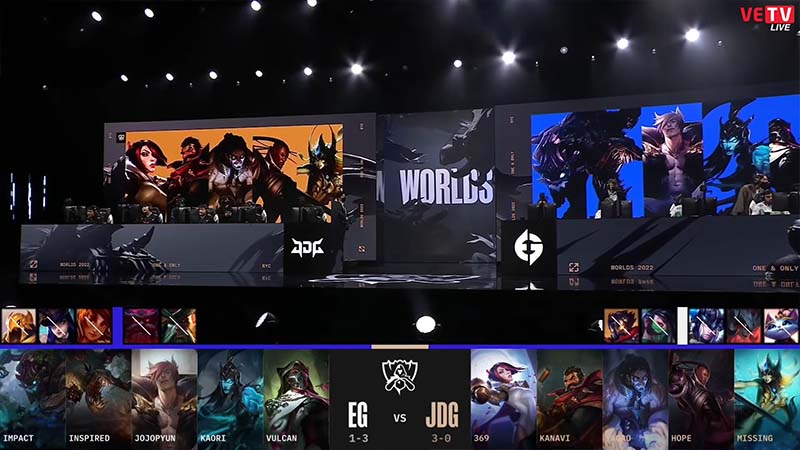 The results EG vs JDG: Worlds 2022 Group stage 5 - Photo 1