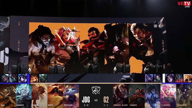 Results JDG vs G2 - Worlds 2022 Group stage 4 - Photo 1