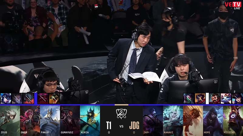 Results T1 vs JDG game 1: Semifinals Worlds 2022 - Photo 1