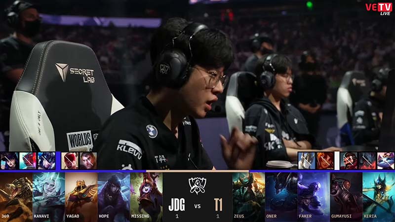 Results T1 vs JDG game 3: Semifinals Worlds 2022 - Photo 1
