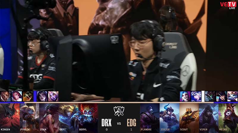 DRX vs EDG results game 2: World Finals Worlds 2022 - Photo 1