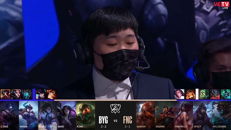 Update Worlds 2022: FNC destroyed BYG, Humanoid dazzling with Akali cards. - Photo 1