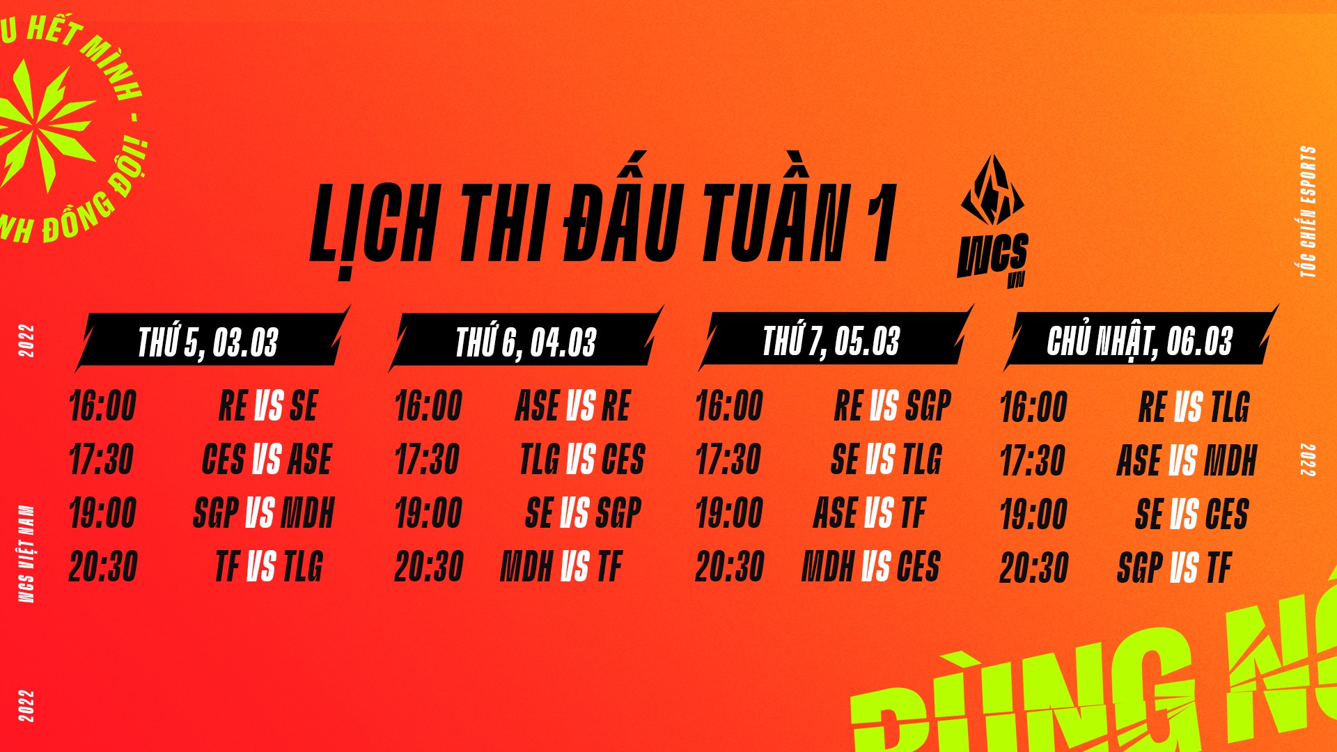 WCS Vietnam Schedule 2022 Week 1 - Photo 1