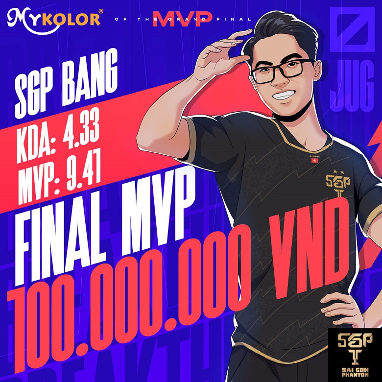 Winter Telvana 2021: SGP Lai won MVP of the Grand Final, holding 100 million VND - Photo 1
